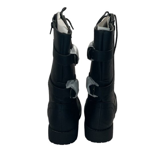 Top Moda Pack-72 Women's Fashion Mid Calf Combat Military Lace Boots Size 9 - Picture 9 of 13